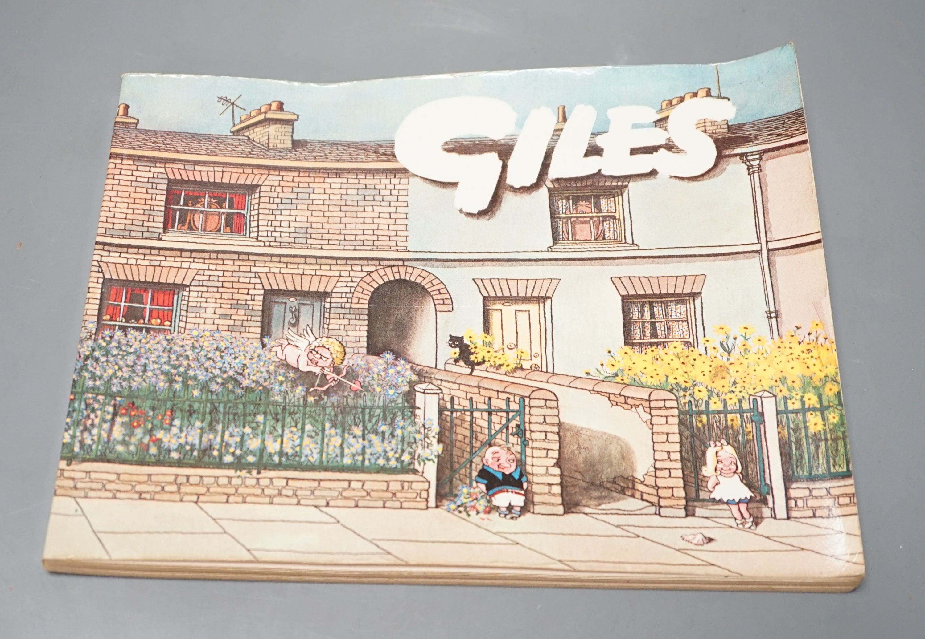 Giles, Carl - A rare complete set of Daily Express and Sunday Express Cartoons, 1st-49th series, with commemorative issues 50-52, 56 and 57, together with - Tory, Peter - Giles: A Life in Cartoons, London, 1992 (2 copies